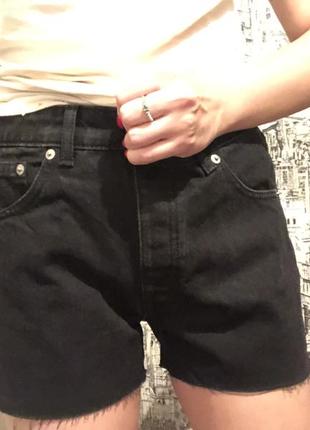Шорти джинсові чорні шорти літні1 фото