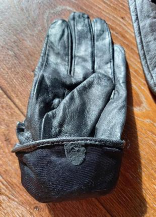 Новые мягкие кожанные перчатки с бантиком f&f3 фото