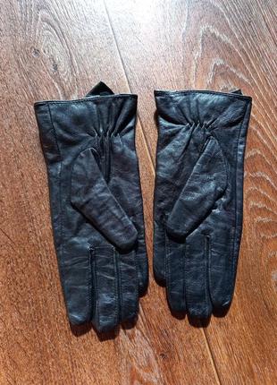 Новые мягкие кожанные перчатки с бантиком f&f2 фото