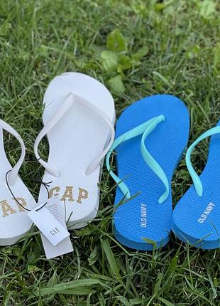 Шлёпанцы, сланцы gap, old navy 37-38 размер