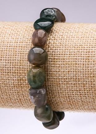Браслет из натурального камня моховый агат