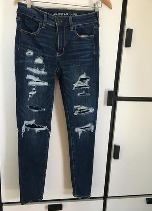 Ae american eagle  stretch джинси