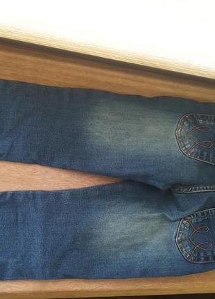 Качественный и стильный джинсовый комбинезон для девочки 3-5 лет(98-104+),идеальное состояние!8 фото