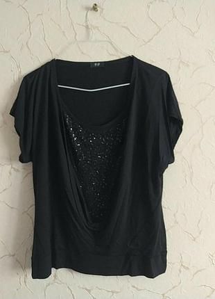 Натуральная футболка топ f&f