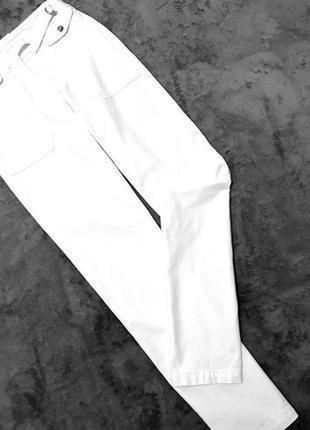 Trussardi оригинал италия белые брюки штаны с карманами 42 пот 39 см2 фото