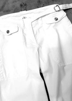 Trussardi оригінал італія білі штани штани з кишенями 42 піт 39 см6 фото