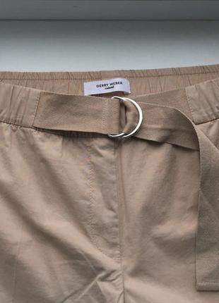 Стильные штаны gerry weber брюки карго бежевые4 фото
