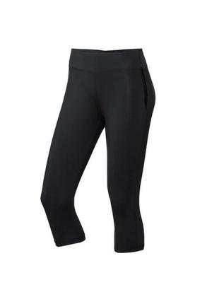 Женские спортивный капри с вставками с сеточки