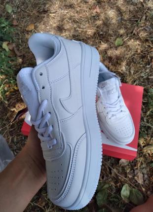 Женские кроссовки nike air force 1 shadow белые