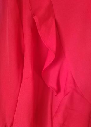 Блуза шифоновая красная размер 483 фото
