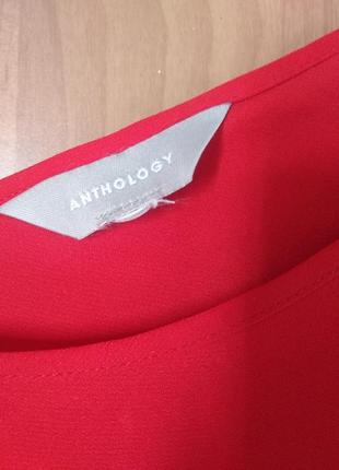 Блуза шифоновая красная размер 482 фото