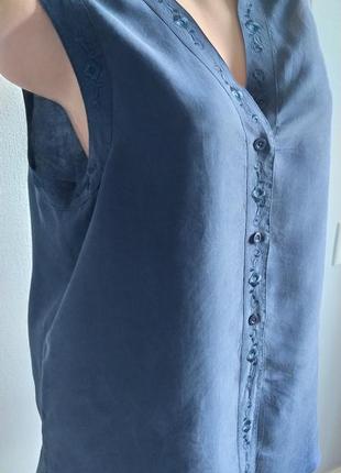Винтажная блуза из 100% натурального шелка5 фото