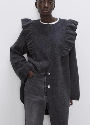 Пальто свободного кроя zara