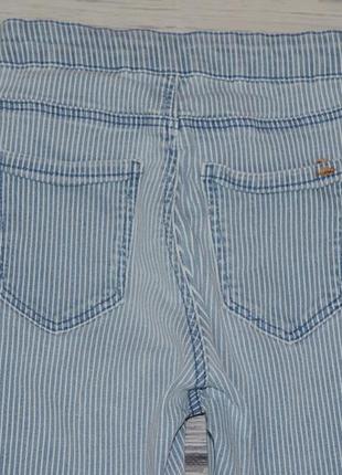 10 лет 140 см очень классные стильные фирменные джинсы узкачи скини полоска зара zara6 фото