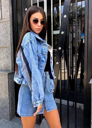 Джинсовая куртка 😍 3