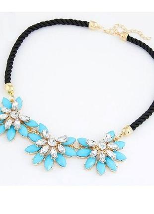 🏵цікаве кольє намисто у стразах і кристалах, нове!!! арт. 791