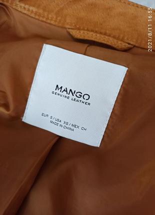 Натуральная замшевая косуха куртка mango р-р s2 фото