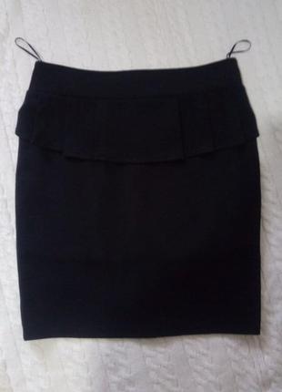 Новая шикарная юбка юбка с кокеткой складками у пояса стрейч карандаш