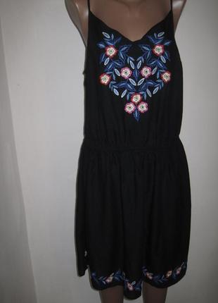 Вискозный сарафан с вышивкой george р-р16