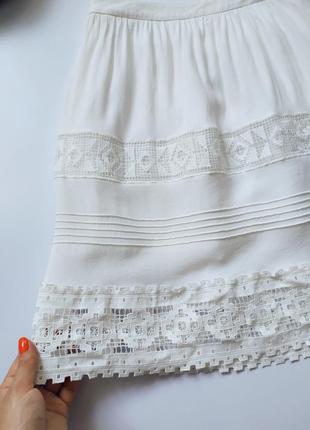 Красивая белая юбка3 фото