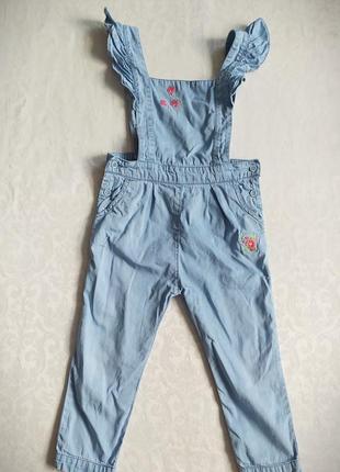 Комбінезон джинсовий на дівчинку 2-3 роки