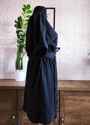 Платье-футболка сарафан zara черное,миди, трикотаж,р.m,,382 фото