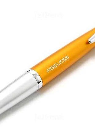 Pilot ageless future ballpoint pen orange body кулькова ручка японія колекційна4 фото