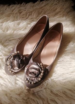 Уматовые замшевые туфельки-хамелеоны