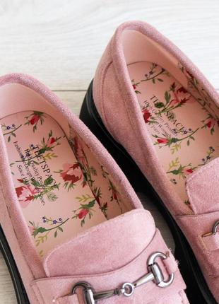 Туфли броги женские розовые летние/осенние/весенние9 фото