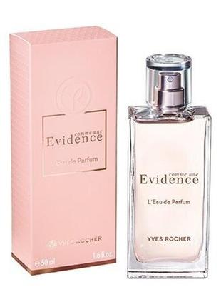 Парфюмерная вода Comme une evidence, mon evidence yves rocher ив роше yves rocher 50 мл