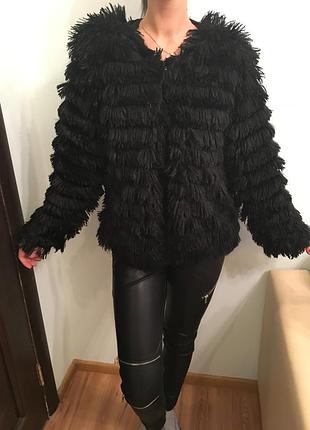 🍇 гламурна пухнаста шубка sensi wear 🍉розмір на бірці l-xl , але за фактом м - л!