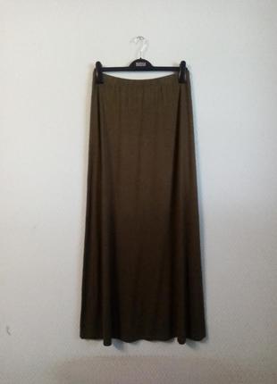 Трикотажная длинная юбка h9 фото