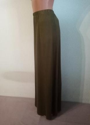Трикотажная длинная юбка h2 фото