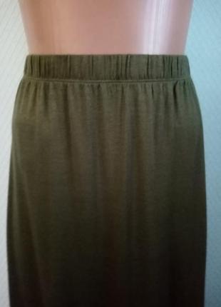 Трикотажная длинная юбка h7 фото
