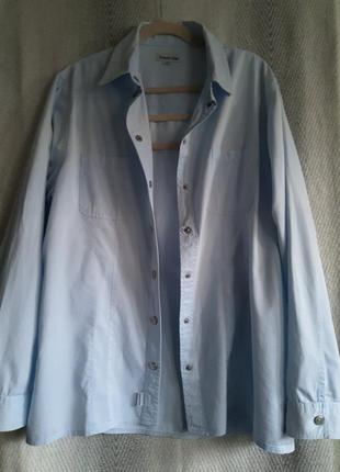 Женская натуральная стильная блуза, блузка, рубашка на кнопочках. модал/коттон7 фото