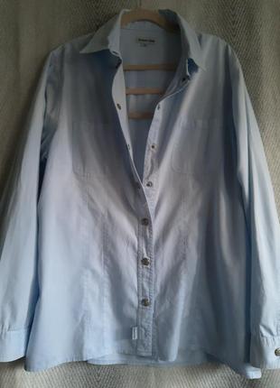 Женская натуральная стильная блуза, блузка, рубашка на кнопочках. модал/коттон6 фото