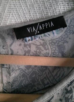 Женская летняя шифоновая блуза, блузка via/appia. модал/полиэстер.