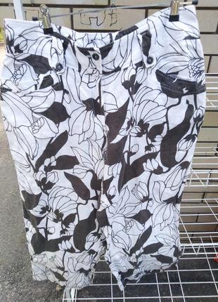 Бриджі жіночі лляні, розмір євро 44-46