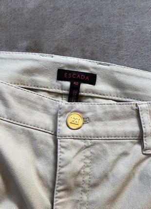 Женские фирменные коттоновые брюки прямые штаны escada3 фото
