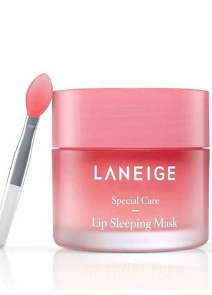 Ягідна нічна маска для губ laneige lip sleeping mask berry 20 мл3 фото