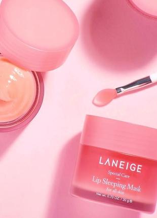 Ягідна нічна маска для губ laneige lip sleeping mask berry 20 мл4 фото