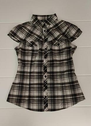 Блуза сорочка в клітку