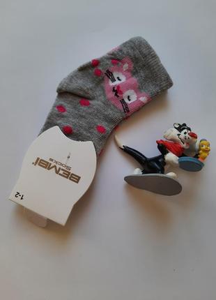 Шкарпетки в кольорах  дитячі з котиком bembi туреччина преміум якість1 фото