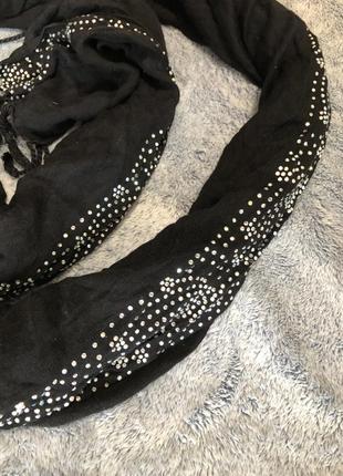 Стильный платок, шарф, шарфик в камнях