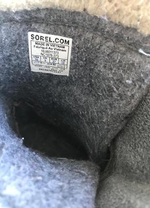 Sorel (канада) чобітки на зиму, водонепроникні6 фото