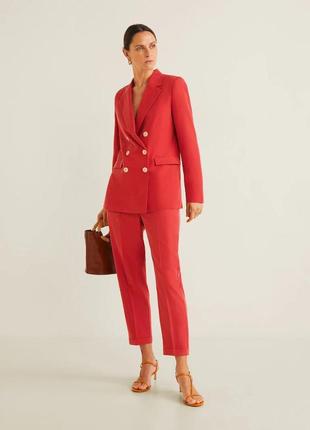 Красный костюм из модала mango3 фото