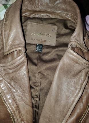 Кожаная курточка косуха натуральная кожа mango6 фото