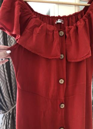 Красное платье с воланами / итальялия 🇮🇹3 фото