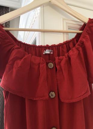 Красное платье с воланами / итальялия 🇮🇹7 фото