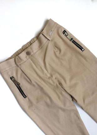 Бежевые укороченные брюки bsb (38)2 фото